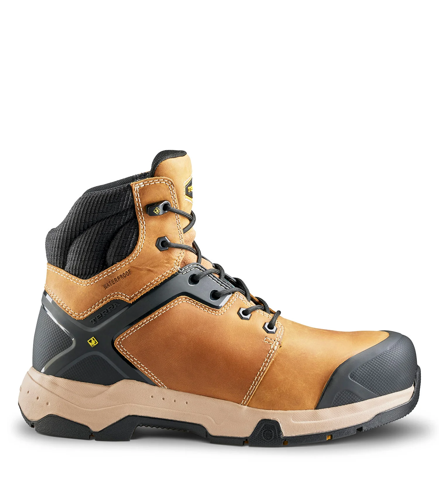 Bottes de travaill 6'' Carbine (tan) avec membrane imperméable - TERRA - Image 2