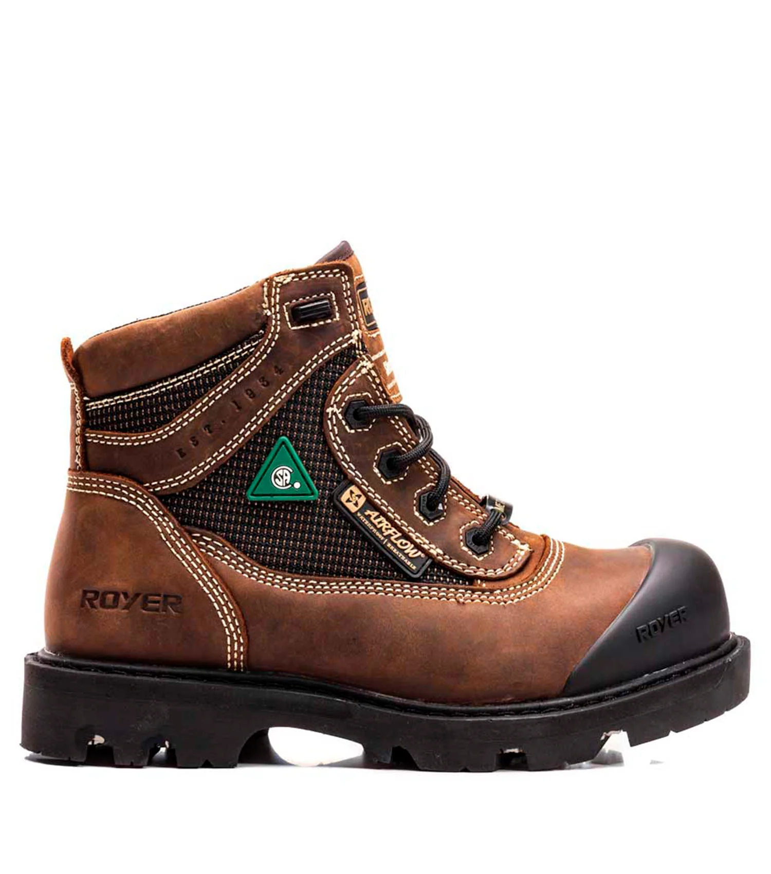 Bottes de travail 6" en cuir avec membrane imperméable 8420FLX - Royer - Image 2
