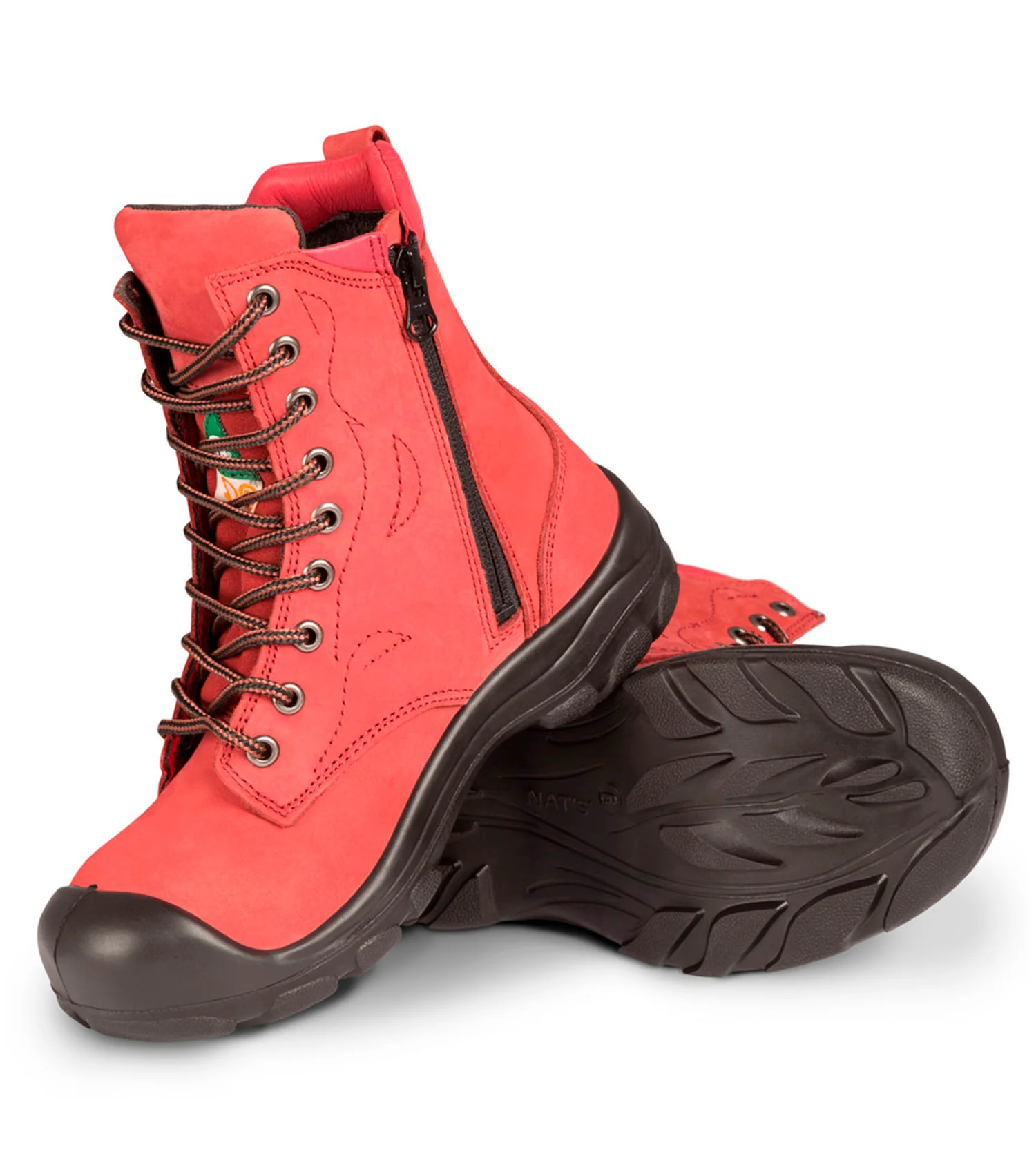 Bottes de travail 8'' S558 rouge, femme - Pilote & Filles - Image 2