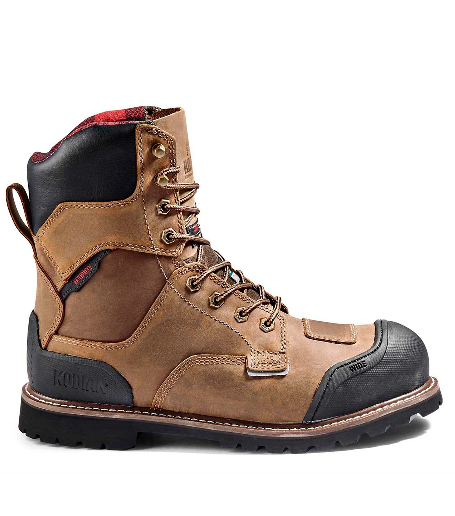 Bottes de travail 8'' Widebody avec membrane imperméable - Kodiak - Image 2