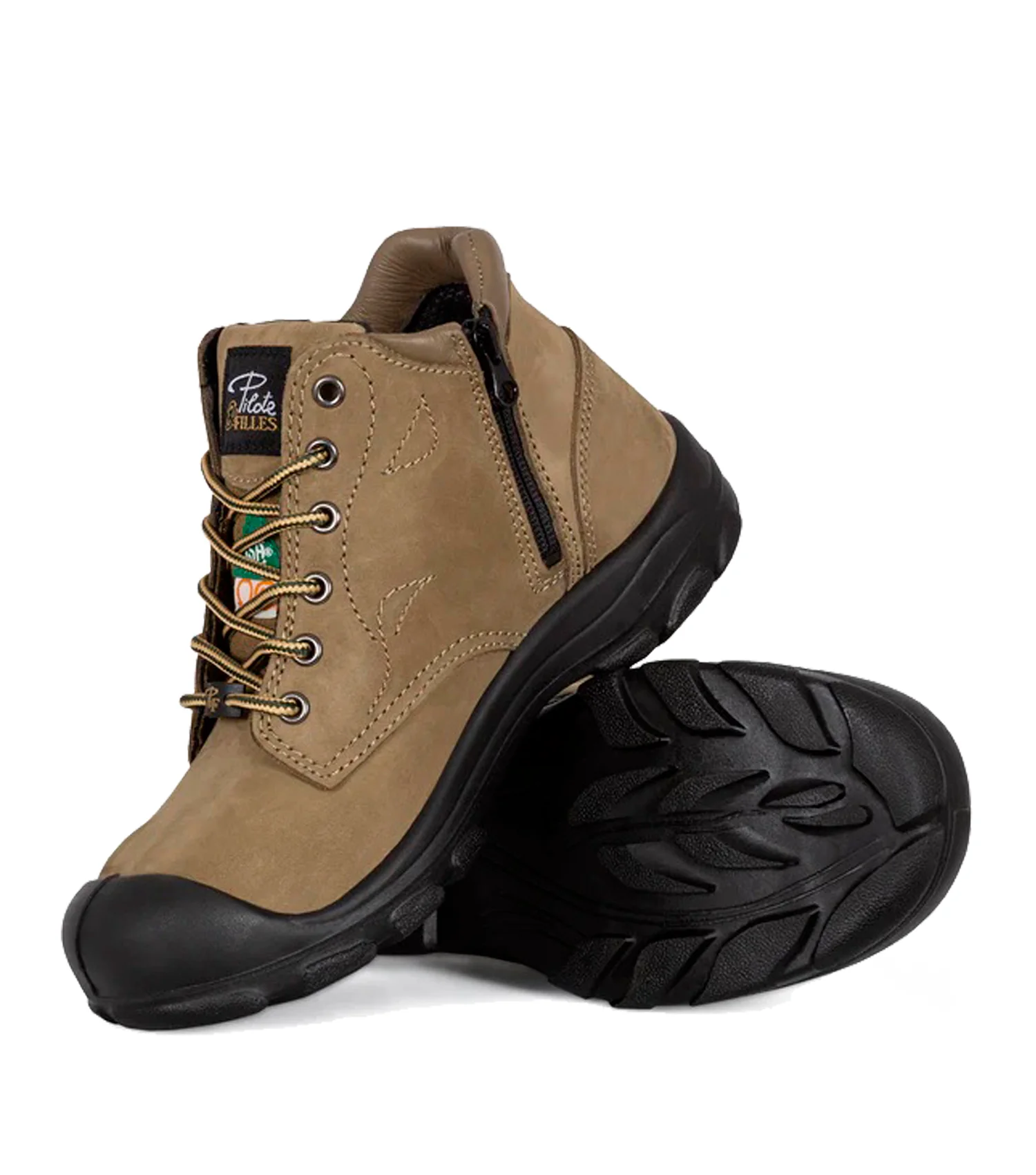 Bottillons de travail 6'' S556 en cuir nubuck - Pilote & Filles - Image 3