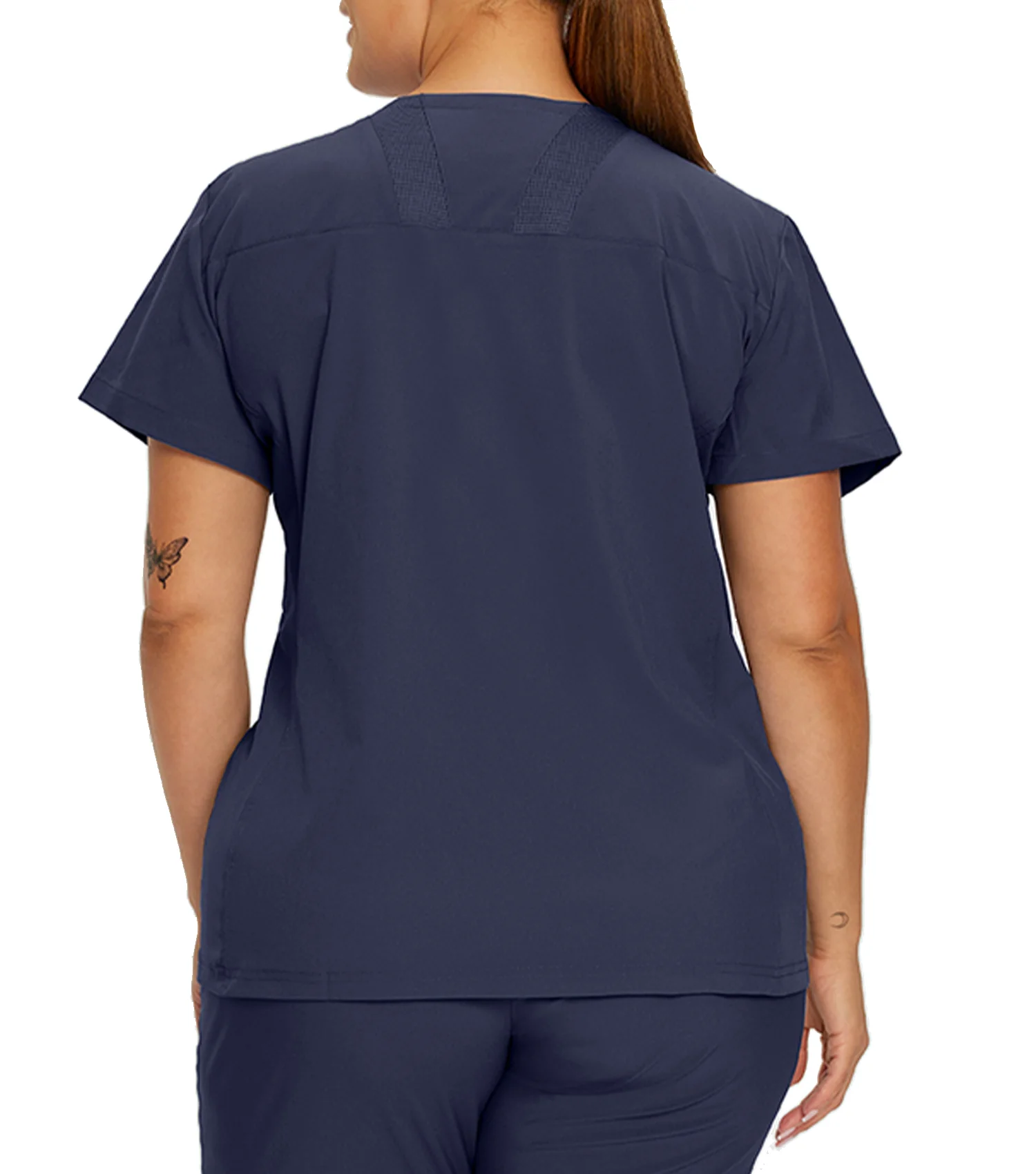 Haut d'uniforme Encolure en V à 2 poches 746 Marine – Whitecross - Image 2