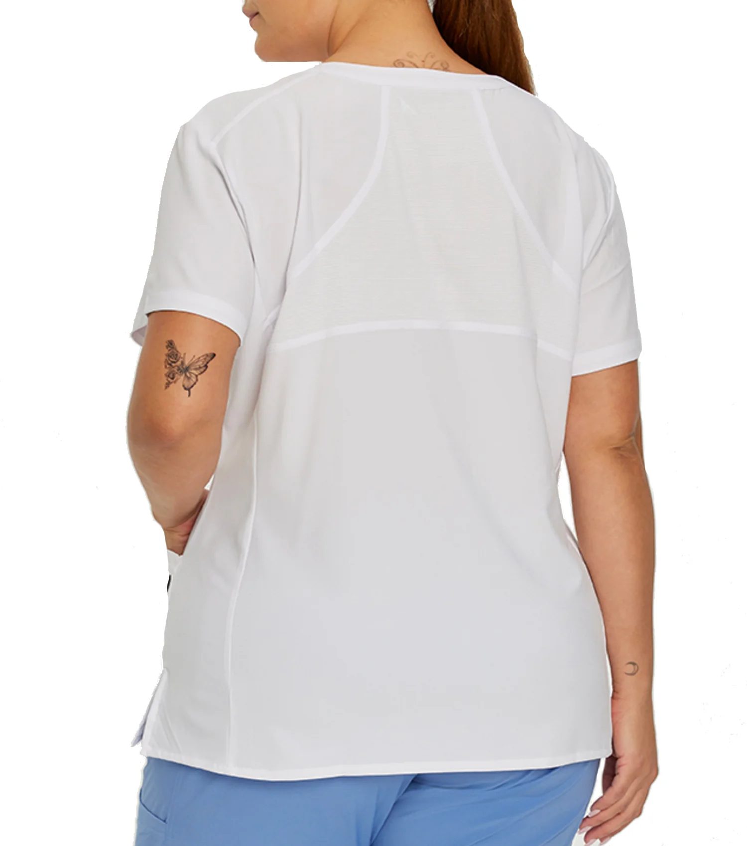 Haut d'uniforme Encolure en V à 2 poches 785 Blanc – Whitecross - Image 2