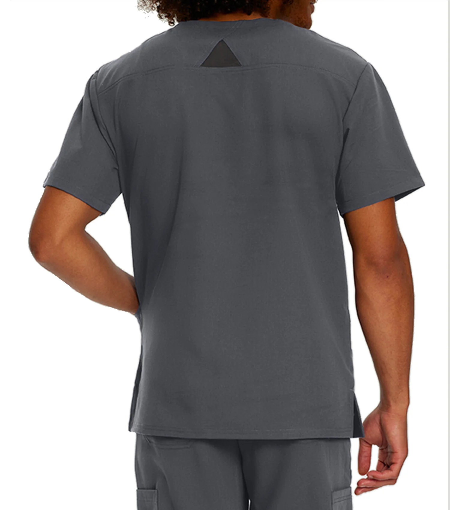 Haut d'uniforme Encolure en V à 3 poches 2207  Gris – Whitecross - Image 2