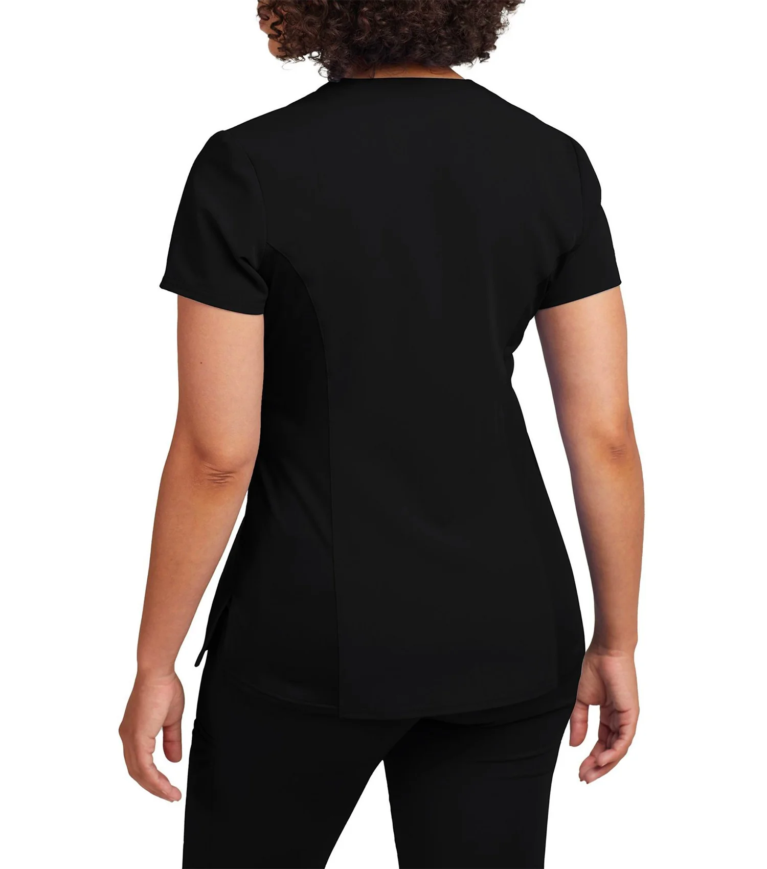 Haut D'uniforme Encolure en V à 3 Poches WT134  noir - Whitecross - Image 2