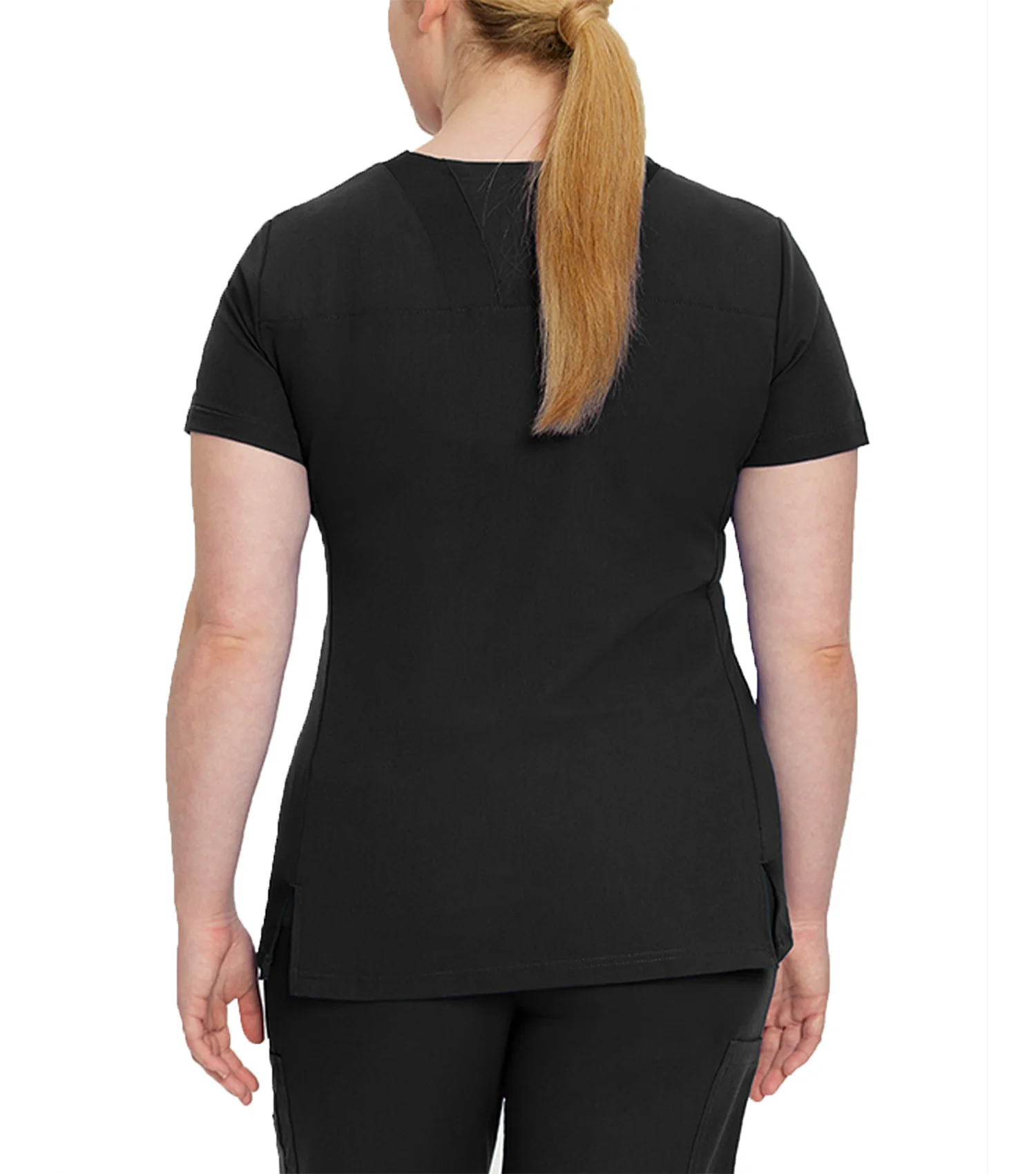 Haut d'uniforme Encolure en V à 4 poches 950  Noir – Whitecross - Image 2