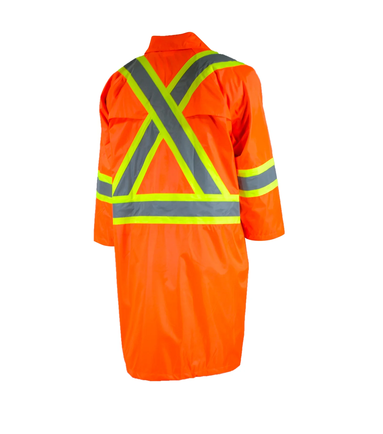 Manteau trois quart en nylon orange 87-WC-72 - Ganka - Image 2