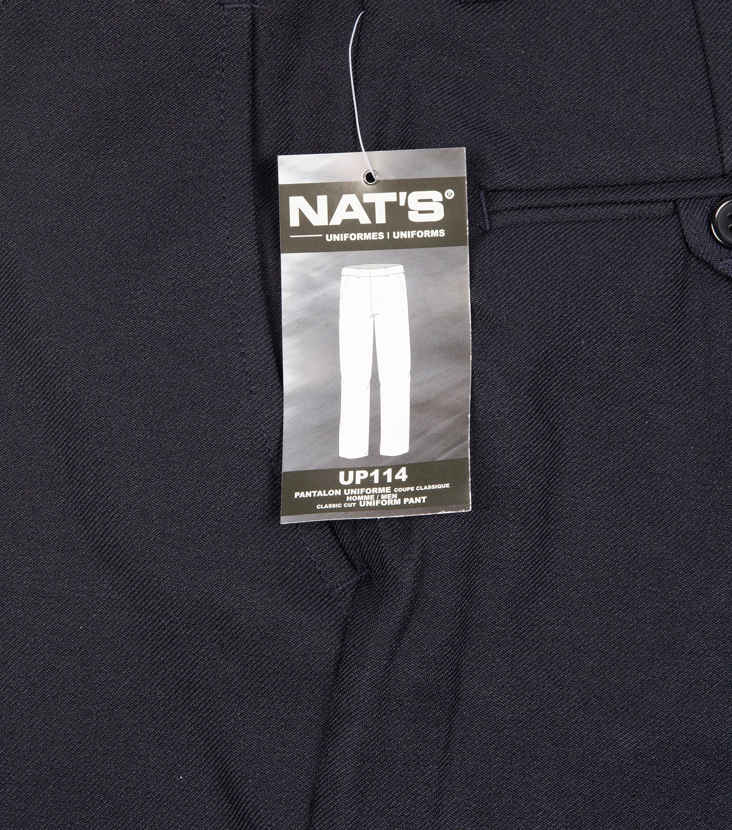 Pantalon uniforme bleu foncé en polyester - Nat's - Image 3