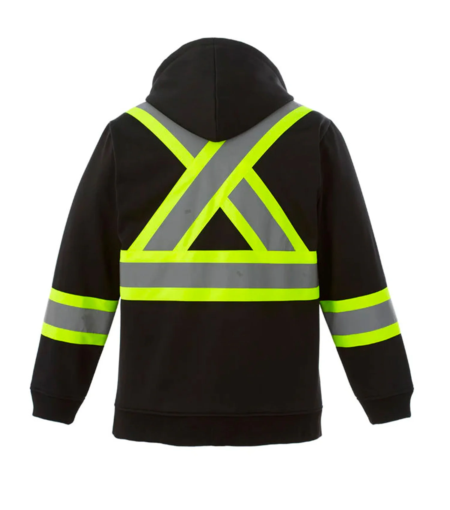 Sweat-shirt à capuche haute visibilité L00682 Noir - Canada Sportswear - Image 2