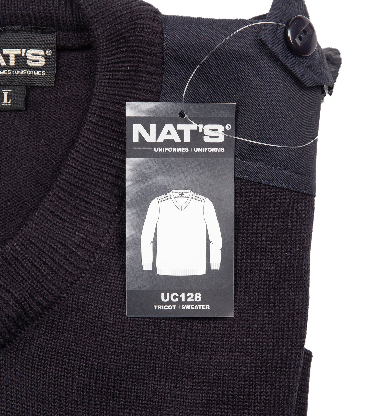 Uniforme militaire bleu/noir à manches longues - Nat's - Image 4